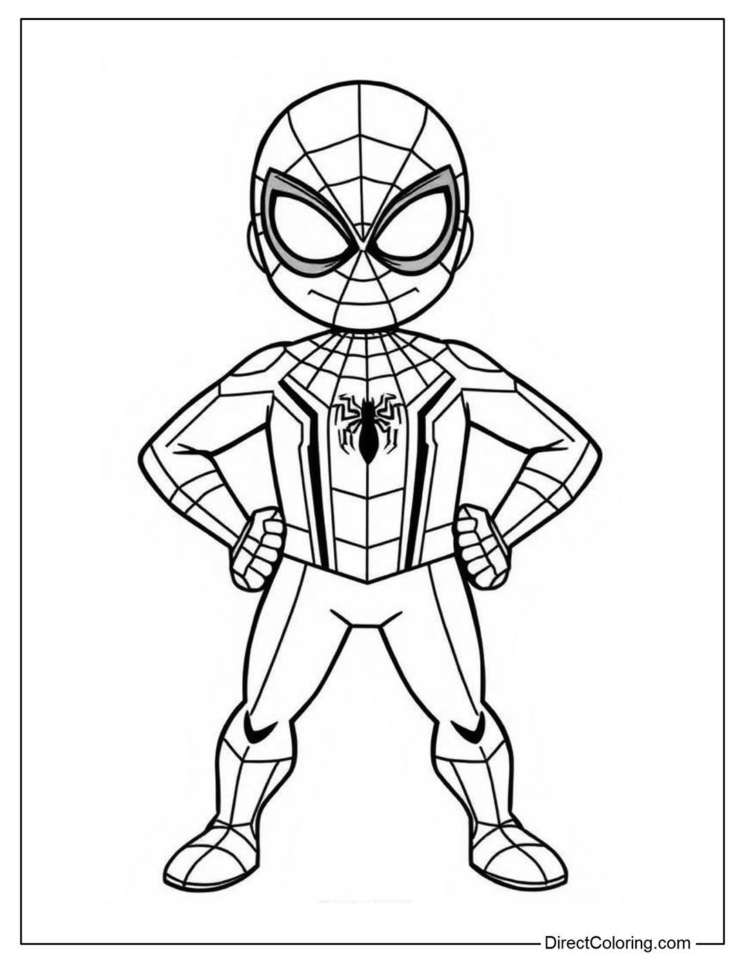 Free Spiderman Coloring Page